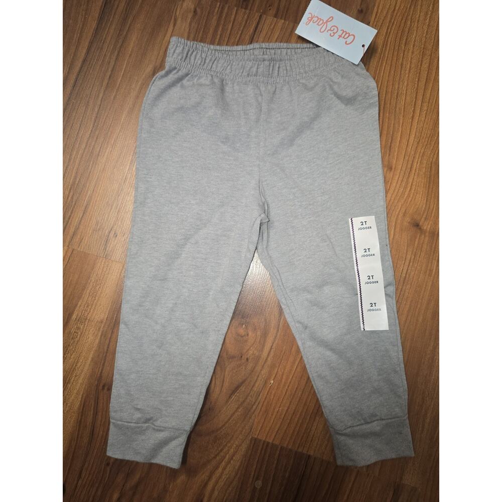 Cat & Jack Joggers Size 2t Gray Pull On Elastic Waist